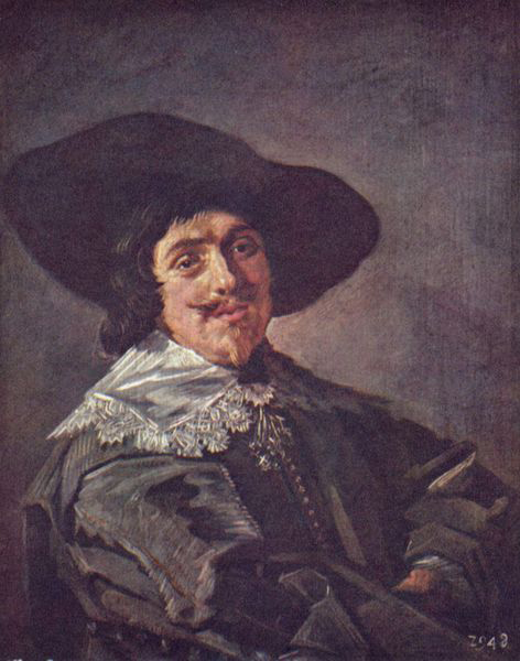 Frans Hals Bildnis eines jungen Mannes in gelbbraunem Rock.